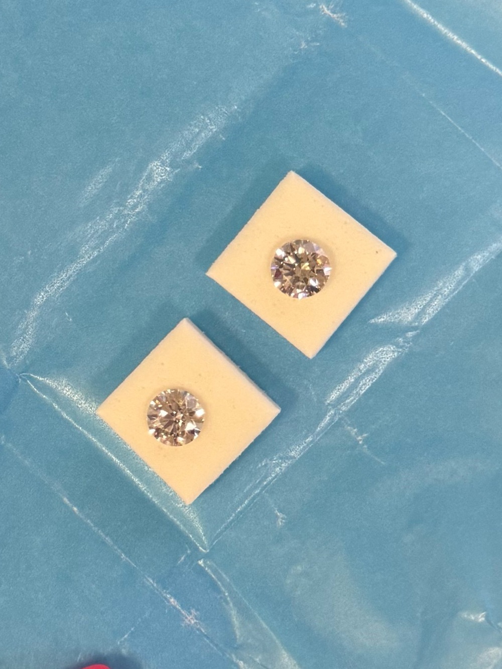 2.98 CTW Matching Pair Loose Lab Grown Diamonds IGI Certified VVS2